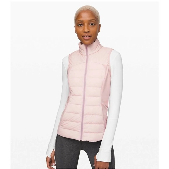 Lululemon Down For It All Vest Porcelain Pink Women’s Size 6 - Picture 6 of 9